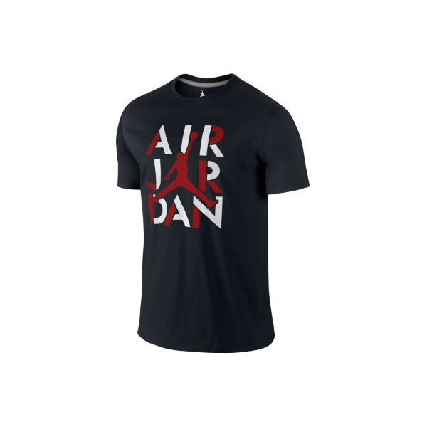 Air Jordan Stencil Tee Noir Air Jordan Stencil Tee Noir