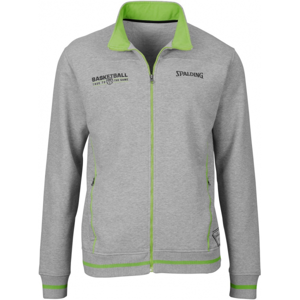 Spalding Team Zipper Jacket Gris Spalding Team Zipper Jacket Gris