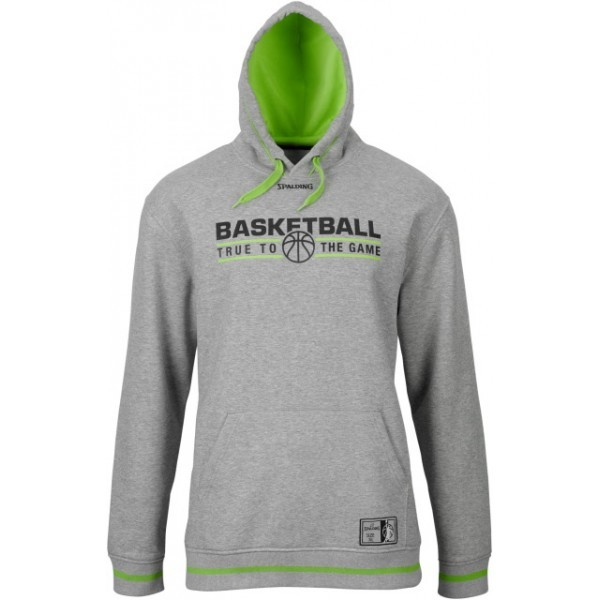 Spalding Team Hoody Gris/vert Spalding Team Hoody Gris/vert